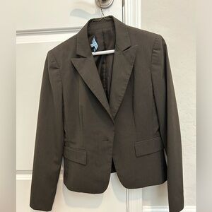 ANTONIO MELANI Olive-Tone Tailored Women's Blazer
